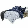 Classic Duvet Set - White & Black Floral - 3