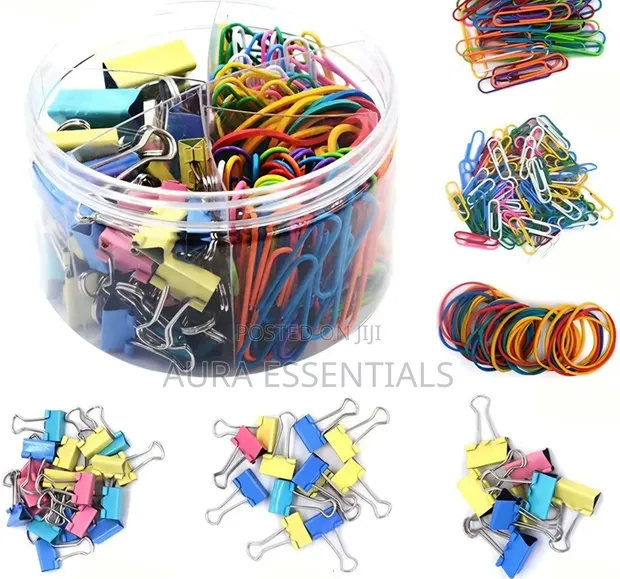 240Pcs Colored Binder Clips Kit - 1