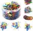 240Pcs Colored Binder Clips Kit - 1