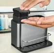 3-in-1 Stainless Steel Kitchen Sink Caddy with Soap Dispenser - 3