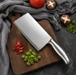 All Metal Stainless Steel Cleaver / Butcher Knife - 4