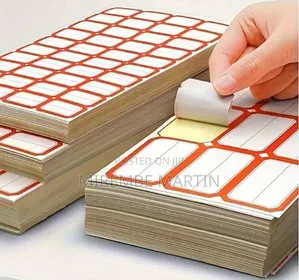 Red Self-Adhesive Label Stickers (400pcs)