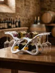 Organic Wine Glass Rack - 4 Bottle Stand - 4