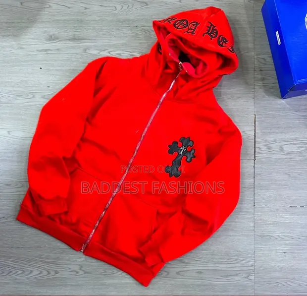 Premium Chrome Hearts Style Zip-Up Hoodies - 1