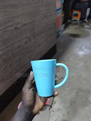 Long Handle Plastic Cups - 12 Pieces