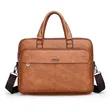 Jeep Buluo 15-Inch Waterproof Leather Laptop Bag - Brown - 2