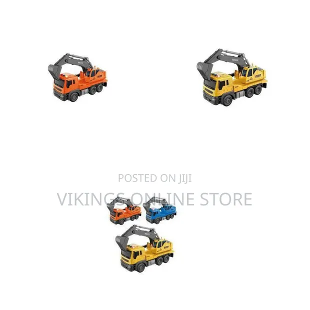 1:16 Scale Engineering Toy Truck with Excavator Arm, Lights, Music - 1