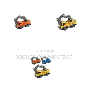 1:16 Scale Engineering Toy Truck with Excavator Arm, Lights, Music