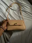 Cute Brown Bag with Adjustable Chains - 1