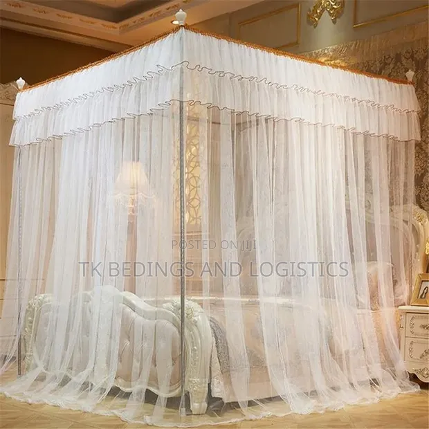 Four Stand Mosquito Net White 5x6 - 1