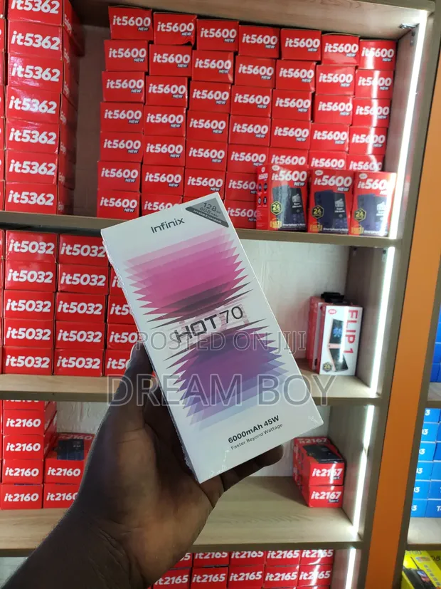 New Infinix Hot 70 128GB Black - 1