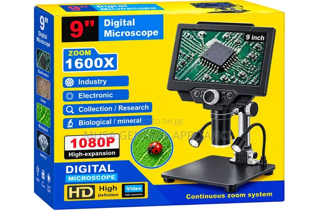 9" Digital Microscope - 1600x Zoom - 1