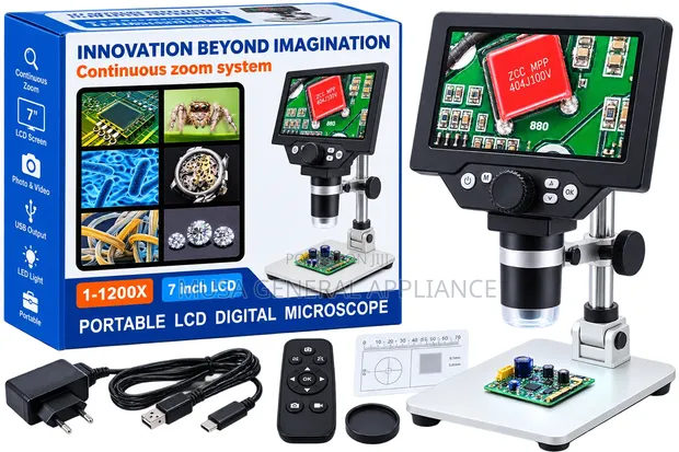 Portable LCD Digital Microscope - 1-1200x - 1