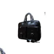 Leather Laptop Briefcase with Buckle Pockets - 2