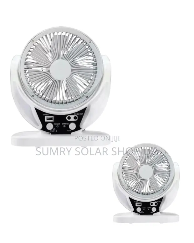 Potable Solar Fan with Lights - 1