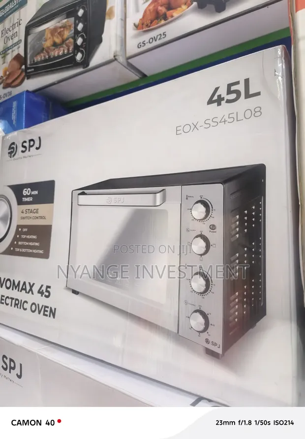 SPJ Evomax 45-Liter Electric Oven (EOX-SS45L08) - 1
