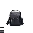 Men's Small PU Leather Crossbody Messenger Bag - 2