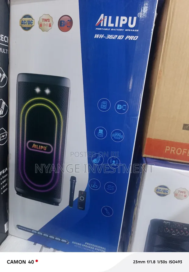 Ailipu WH-3621D Pro Portable Battery Speaker with Microphone - 1