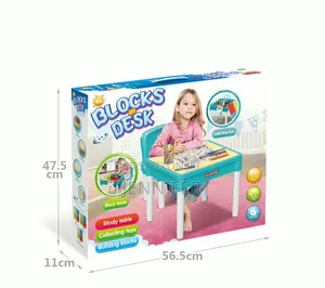 Multi-Functional Children's Activity Block Desk