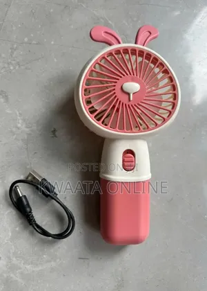 Mini Handheld Fan with Phone Holder, 3-Speed, Type-C Rechargeable