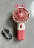 Mini Handheld Fan with Phone Holder, 3-Speed, Type-C Rechargeable - 1