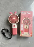 Mini Handheld Fan with Phone Holder, 3-Speed, Type-C Rechargeable - 2