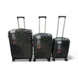 Rubber Luggage Bag Set | 3-in-1 Anti-Theft Double Zipper 8 Spinner Wheels - 1