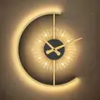 Modern LED Illuminated Wall Clock Sconce - 2