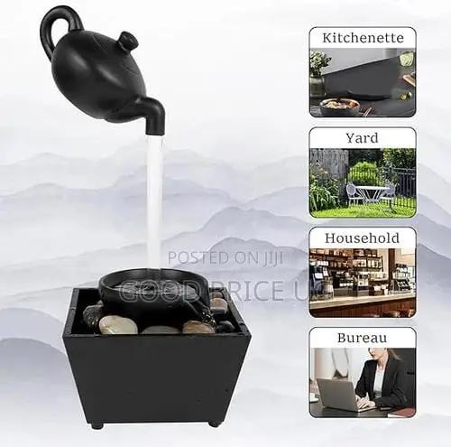 Indoor Tabletop Floating Teapot Water Fountain - 1