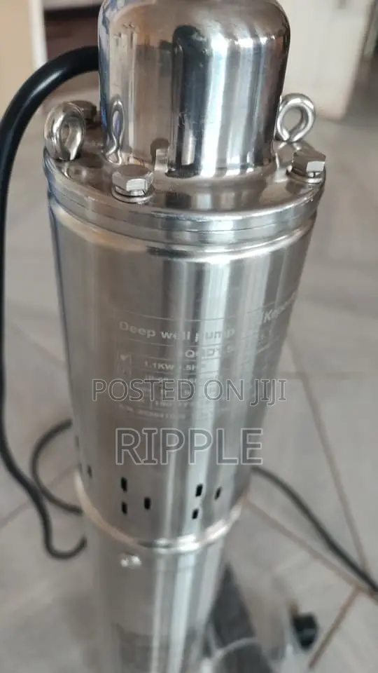 AC Borehole Water Pump, 1100W, 190m Head, 2700L/H - 1