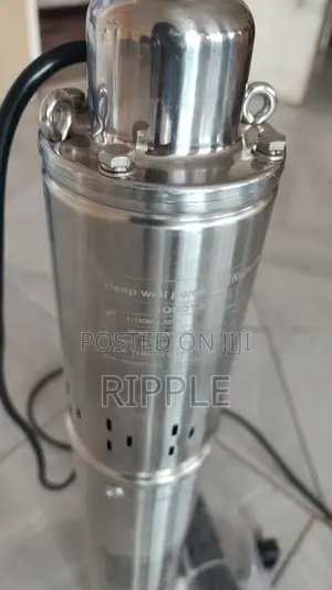 AC Borehole Water Pump, 1100W, 190m Head, 2700L/H