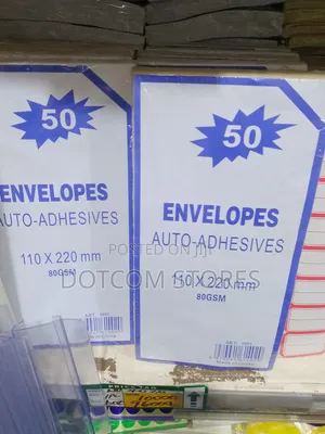 50pc Pack DL Air Mail White Paper Envelopes (110 x 220mm)