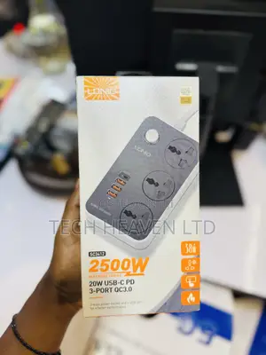 Ldnio SC3412 Power Socket with 3 Outlets & 4 USB Ports