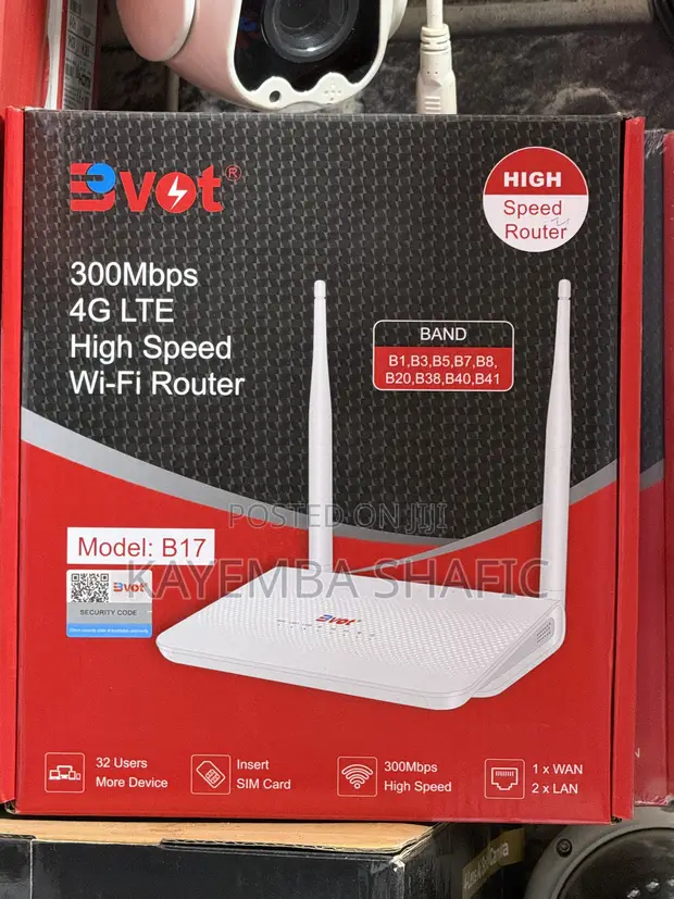 BVOT B17 300Mbps 4G LTE Wi-Fi Router with SIM Slot - 1