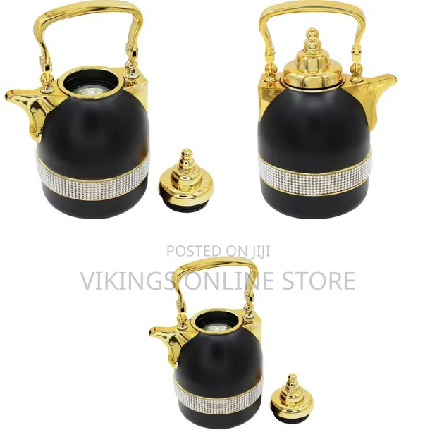 Luxury Arabic-Style Thermal Vacuum Flask Set (Dallah) - 1
