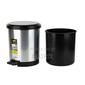 8L Stainless Steel Trash Can with Pedal