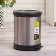 8L Stainless Steel Trash Can with Pedal - 3