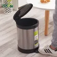 8L Stainless Steel Trash Can with Pedal - 4