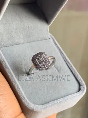 Engagement Ring with Double-Halo Setting