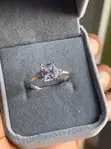 Radiant-Cut Engagement/Promise Ring - 2