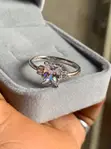 Radiant-Cut Engagement/Promise Ring - 3