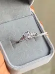 Engagement Ring with Radiant Cut and Baguette Side Stones - 3