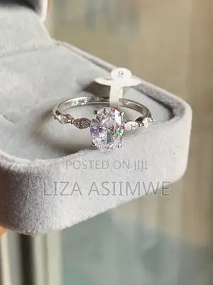 Engagement Ring with Marquise-Cut Side Stones