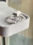 Engagement Ring with Marquise-Cut Side Stones - 1