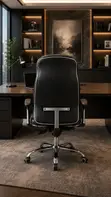 High Back Leather Recliner Office Chair - 3
