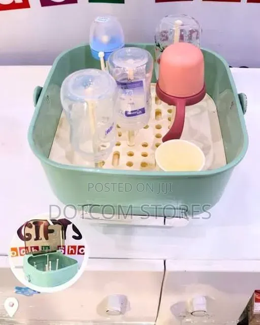 Portable Baby Bottle Drying Rack & Storage Box - 1
