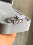 Classic Solitaire Engagement Ring - Silver-Plated - 1