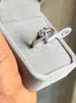 Classic Solitaire Engagement Ring - Silver-Plated - 2