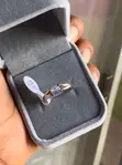 Classic Solitaire Engagement Ring - Silver-Plated - 3