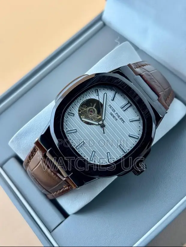 Patek Philippe Mechanical Watch - Black Leather - 1
